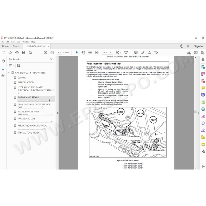 Steyr Tractor CVT 6130 6145 6160 service manual