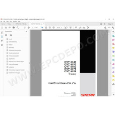 Steyr Tractor CVT 6140 6150 6160 6175 6195 service manual DE