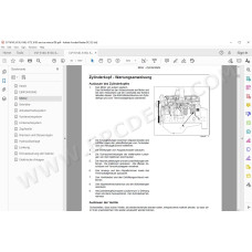 Steyr Tractor CVT 6140 6150 6160 6175 6195 service manual DE
