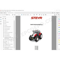 Steyr Tractor CVT 6170 6185 6205 6215 6230 service manual DE
