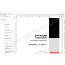 Steyr Tractor Kompakt 4055S 4065S Ecotech service manual DE