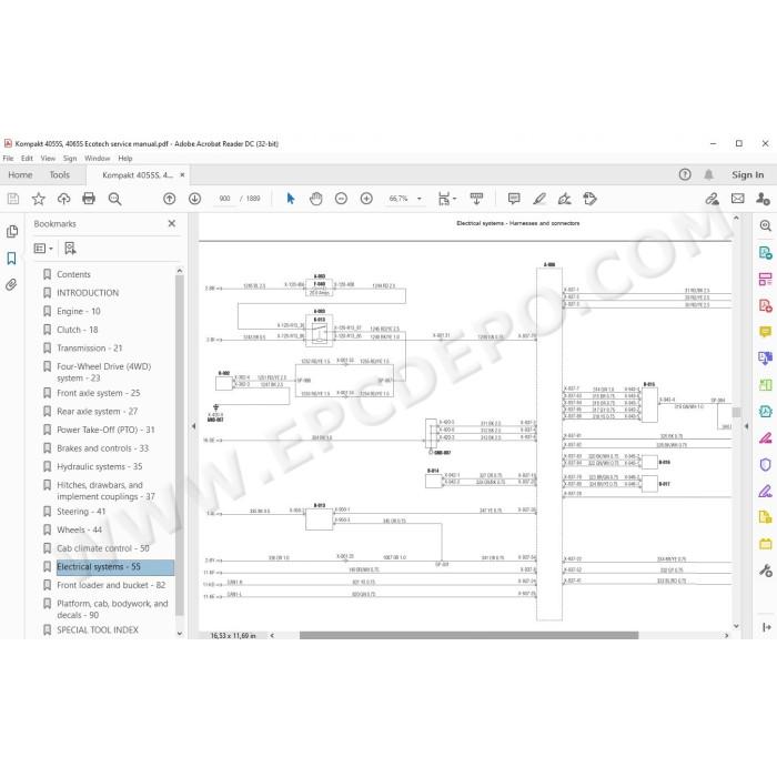 Steyr Tractor Kompakt 4055S 4065S Ecotech service manual