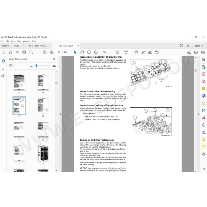 Steyr Engine F4CE F4DE F4GE F4DFE F4HFE service manual