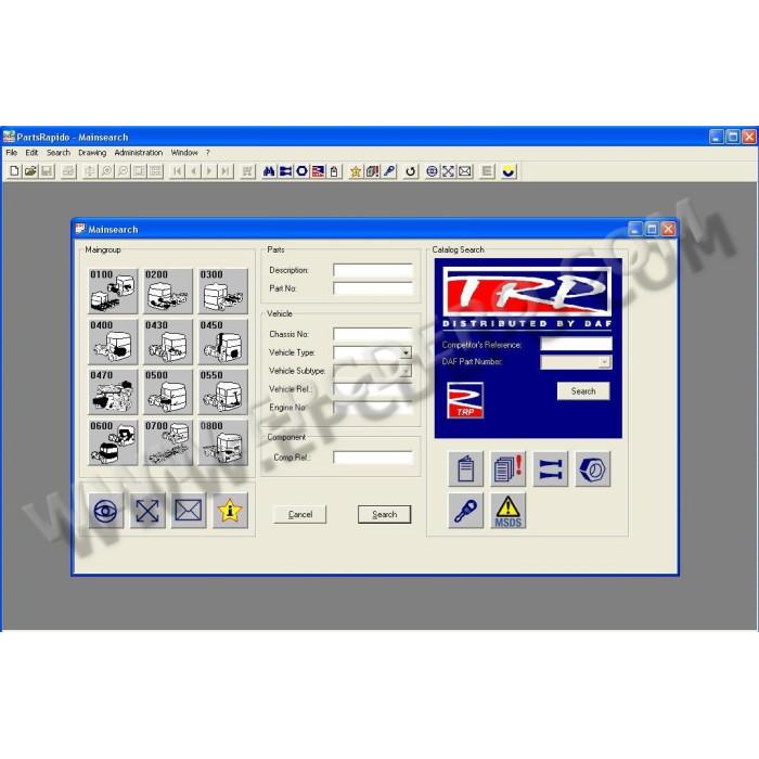 DAF RAPIDO EPC 2015 PARTS CATALOG