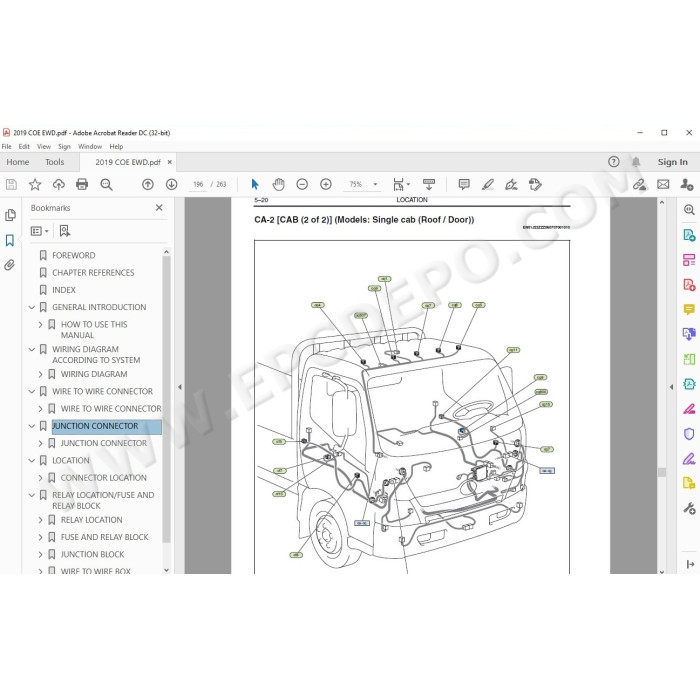 HINO TRUCK 2019 WORKSHOP SERVICE MANUAL