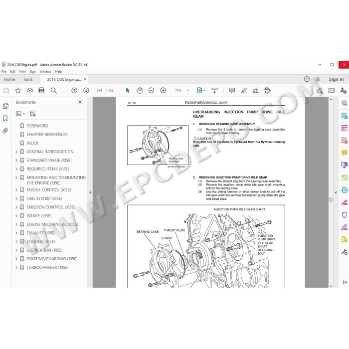 HINO TRUCK 2016 WORKSHOP SERVICE MANUAL