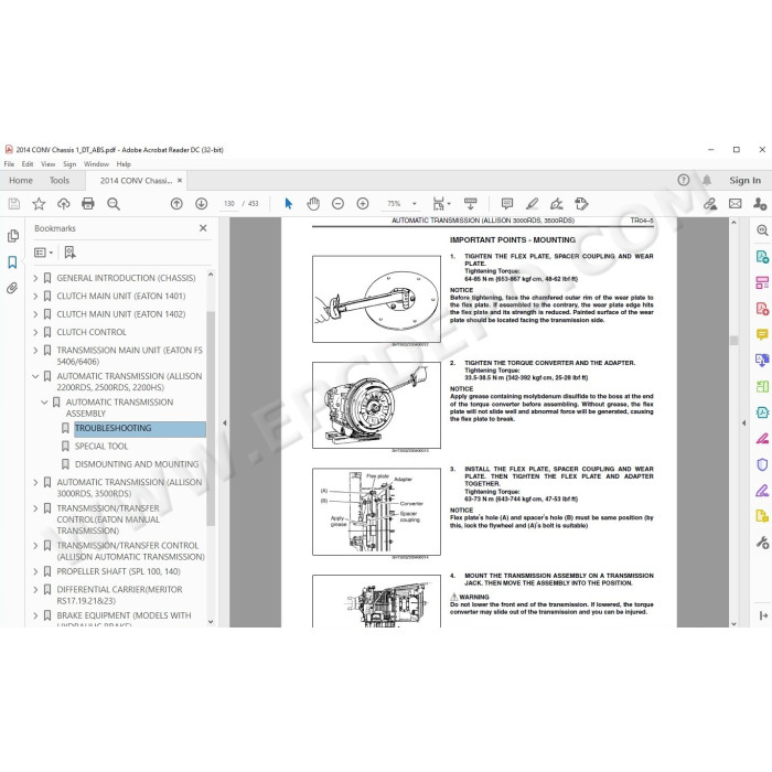 HINO TRUCK 2014 WORKSHOP SERVICE MANUAL