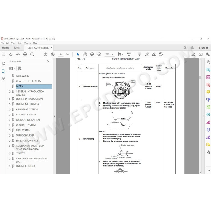 HINO TRUCK 2015 WORKSHOP SERVICE MANUAL