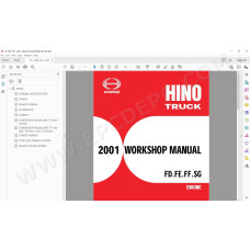 HINO TRUCK FD, FE, FF, SG, FA, FB 2001 SERVICE MANUAL