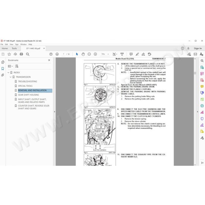 HINO TRUCK FD, FE, FF, SG, FA, FB 2001 SERVICE MANUAL