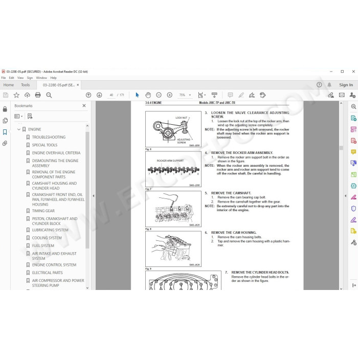HINO TRUCK FD, FE, FF, SG, FA, FB 2002 SERVICE MANUAL