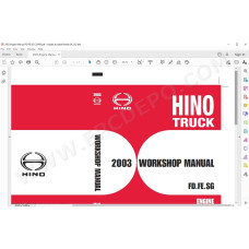 HINO TRUCK FD, FE, SG, FA, FB 2003 SERVICE MANUAL