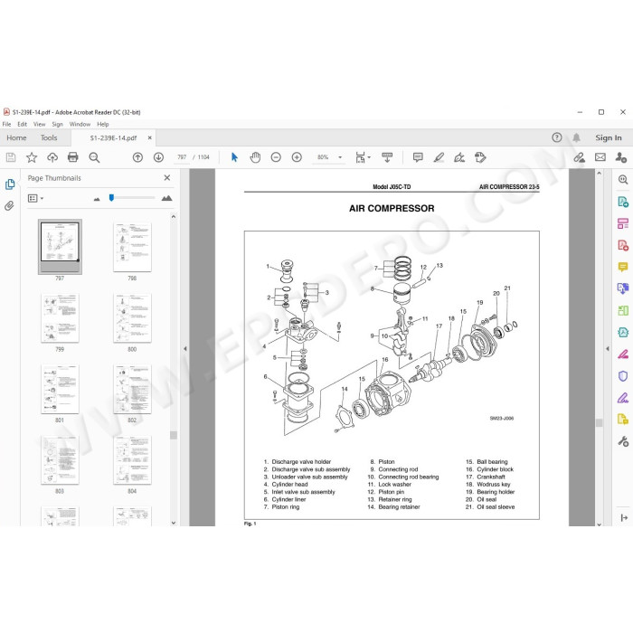 HINO TRUCK FD, FE, SG, FA, FB 2003 SERVICE MANUAL