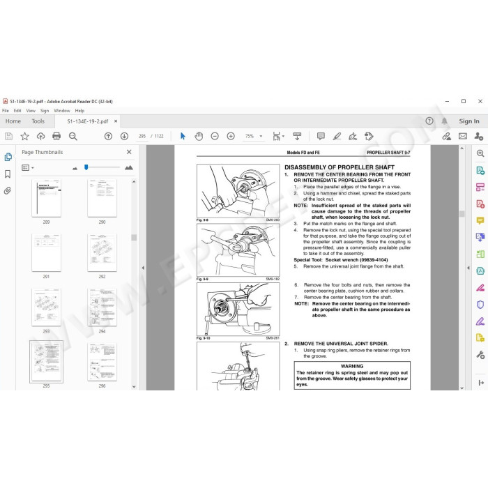 HINO TRUCK FD, FE, SG, FA, FB 2004 SERVICE MANUAL