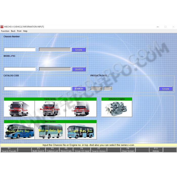 HINO TRUCKS / BUSES 2019 EPC PARTS CATALOG