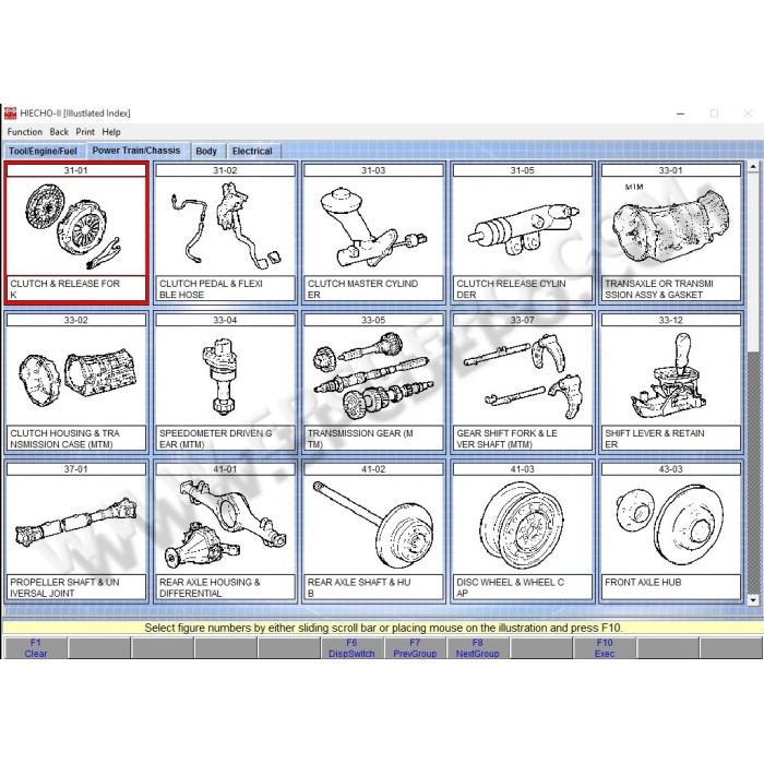 HINO TRUCKS / BUSES 2019 EPC PARTS CATALOG