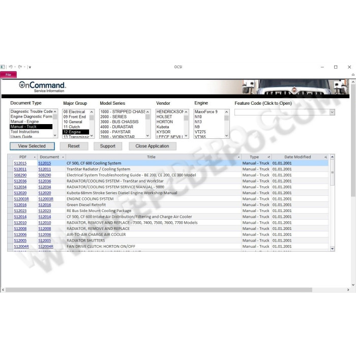 INTERNATIONAL TRUCK ISIS 2015 SERVICE INFORMATION