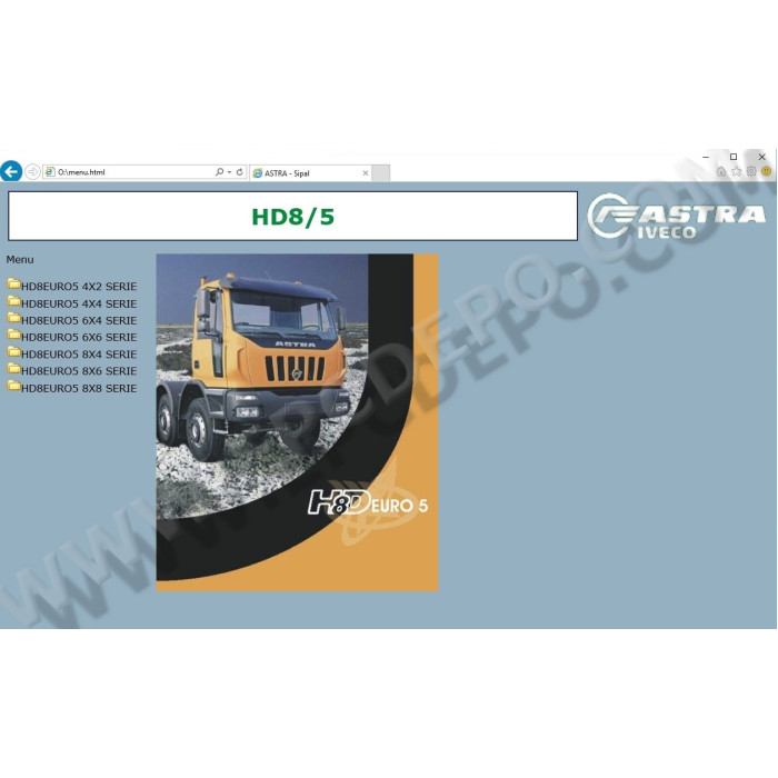 Iveco Truck HD8 EURO 5 spare parts catalog