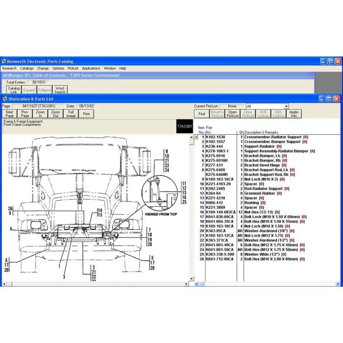 KENWORTH EPC SPARE PARTS CATALOG