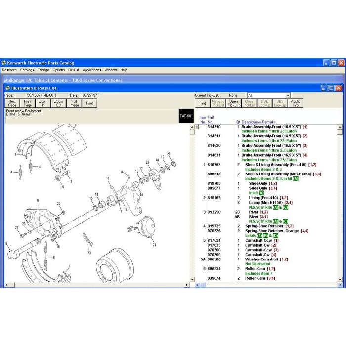 KENWORTH EPC SPARE PARTS CATALOG