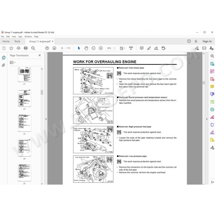 Mitsubishi Fuso Canter FE FG 2010 - 2011 service manual