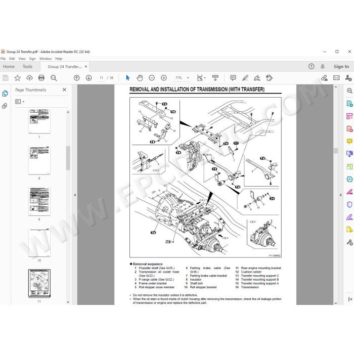 Mitsubishi Fuso Canter FE FG 2010 - 2011 service manual