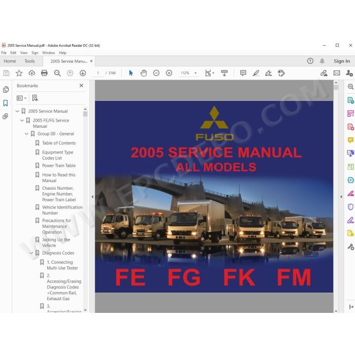 Mitsubishi Fuso FE FG FK FM 2005 - 2007 service manual