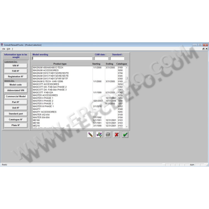 RENAULT TRUCK CONSULT EPC PARTS CATALOG 2016