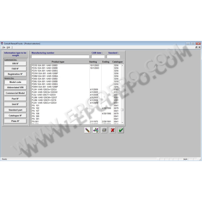 RENAULT TRUCK CONSULT EPC PARTS CATALOG 2016