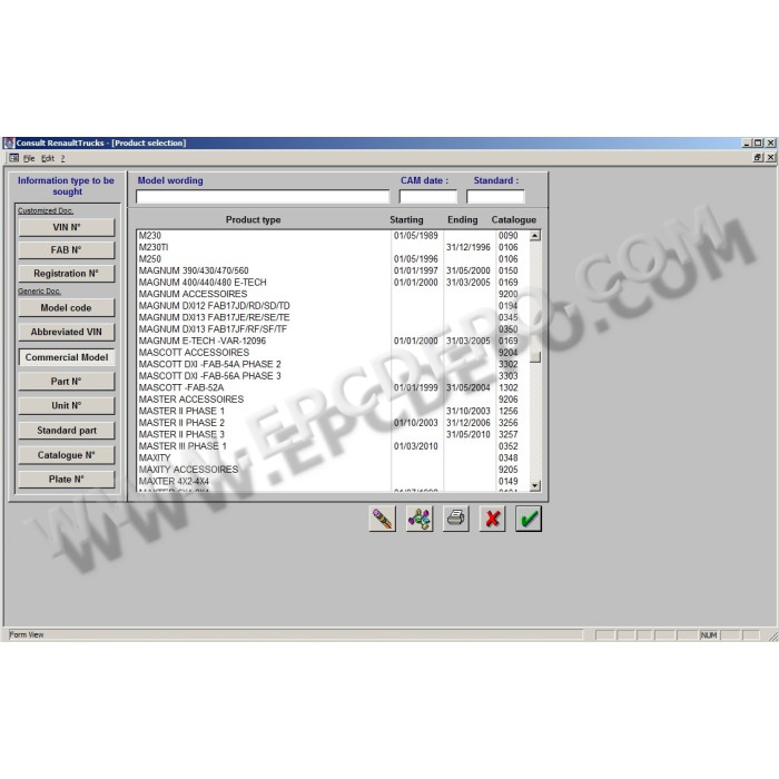 RENAULT TRUCK CONSULT EPC PARTS CATALOG 2017