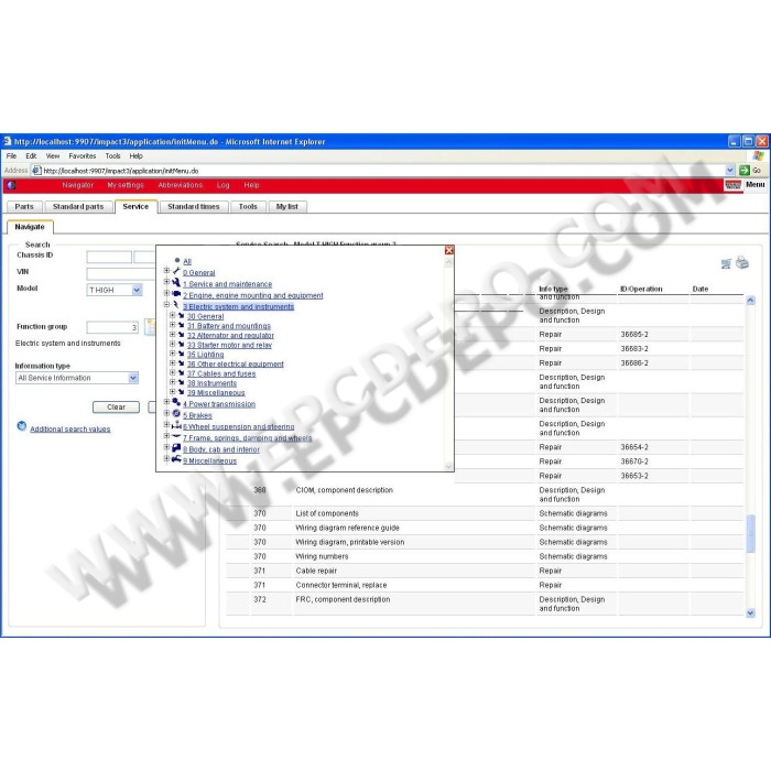 Renault Truck Impact 2016 EPC parts catalog + service