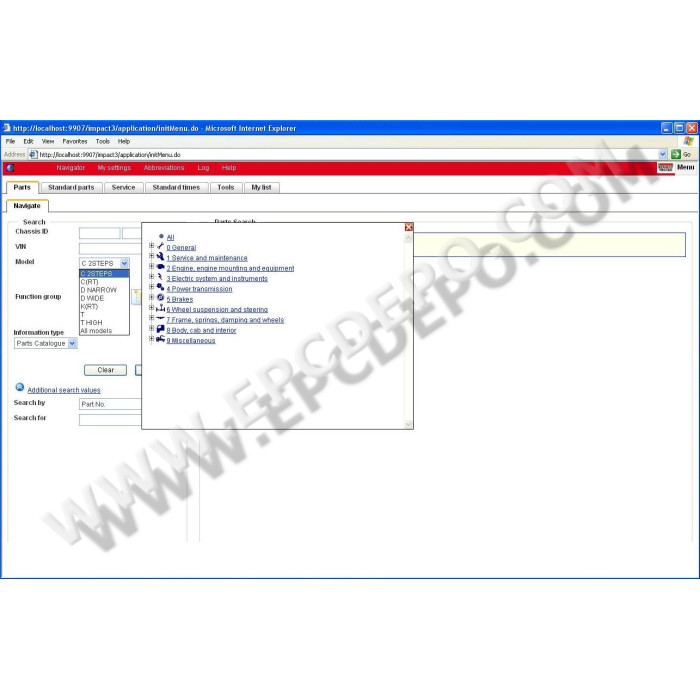 Renault Truck Impact 2016 EPC parts catalog + service