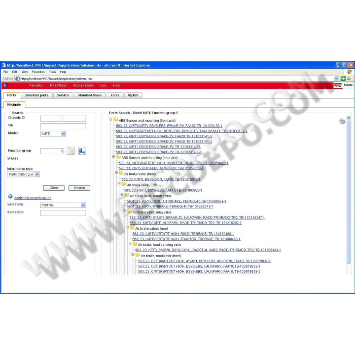 Renault Truck Impact 2016 EPC parts catalog + service