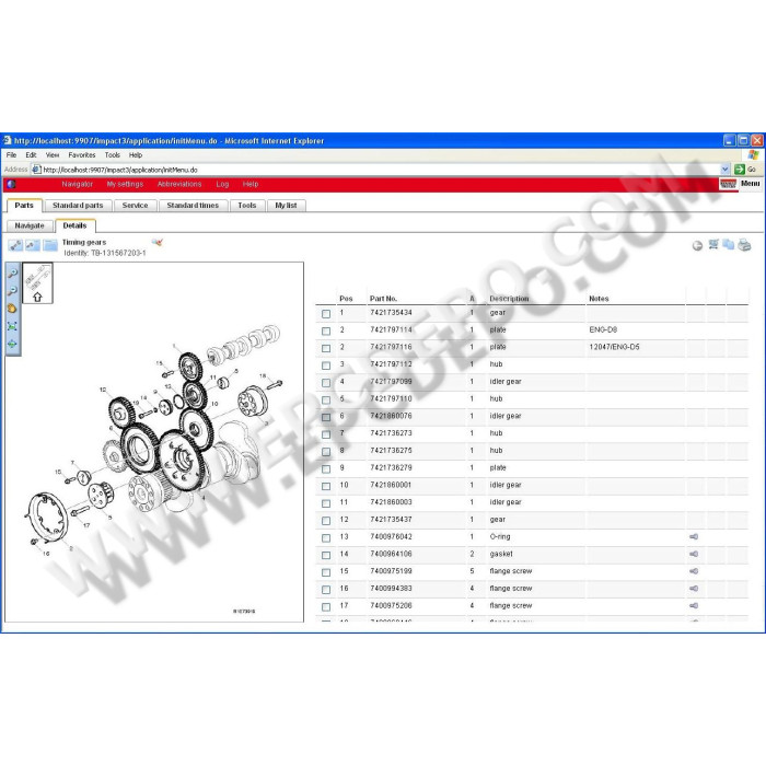 Renault Truck Impact 2016 EPC parts catalog + service