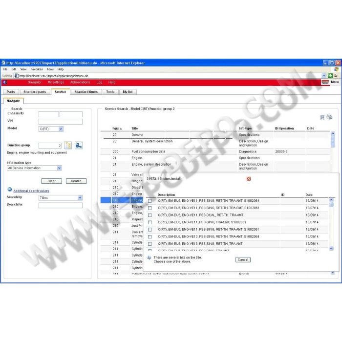 Renault Truck Impact 2016 EPC parts catalog + service