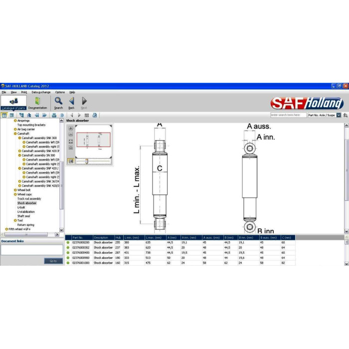 SAF-HOLLAND EPC SPARE PARTS CATALOG 2012