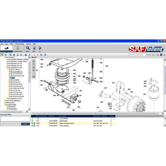SAF-HOLLAND EPC SPARE PARTS CATALOG 2012