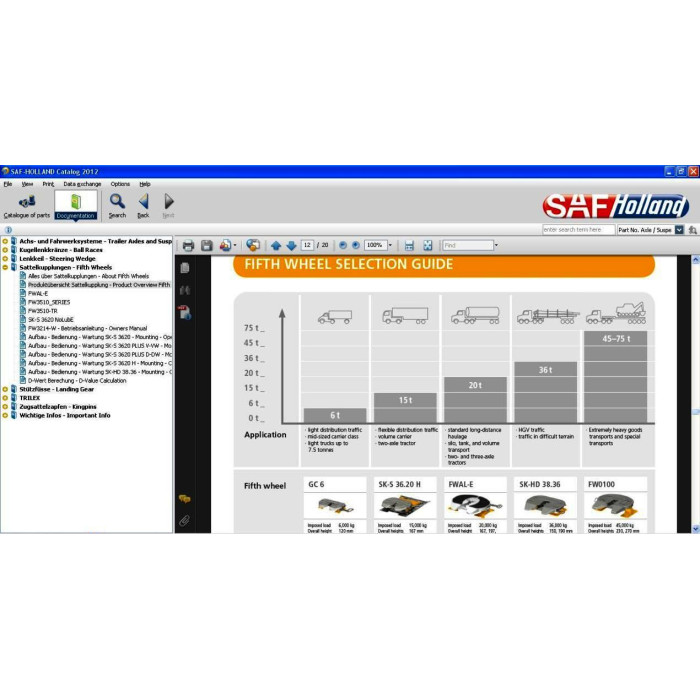 SAF-HOLLAND EPC SPARE PARTS CATALOG 2012