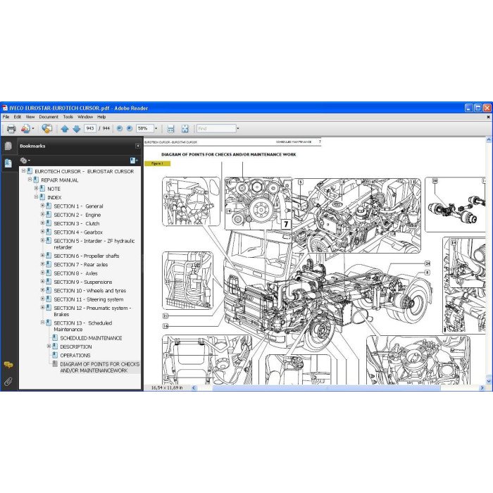 IVECO EUROTECH EUROSTAR CURSOR SERVICE MANUAL