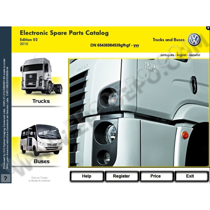 VW TRUCK / BUS PARTS CATALOG