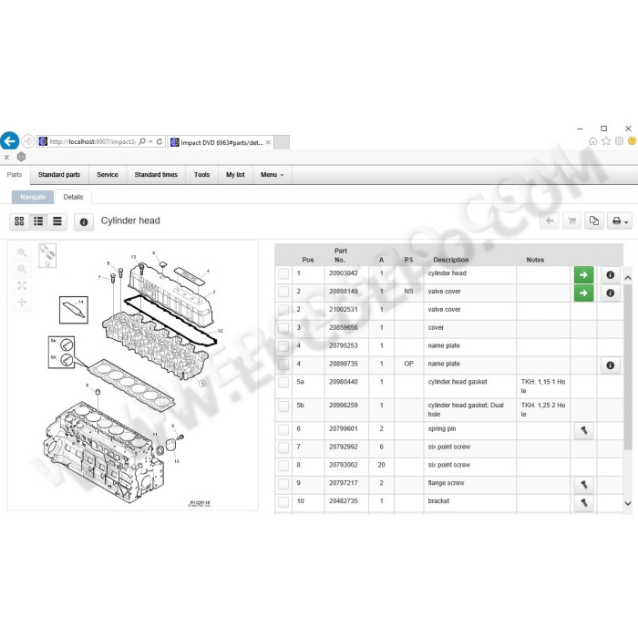 Volvo Impact Buses & Lorries EPC parts catalog + service 2019
