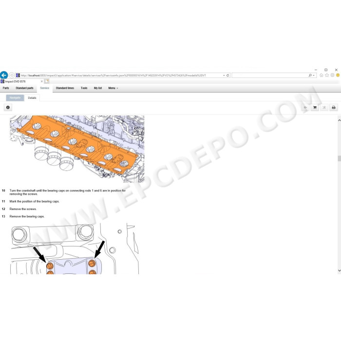Volvo Impact Buses & Lorries EPC parts catalog + service 2020