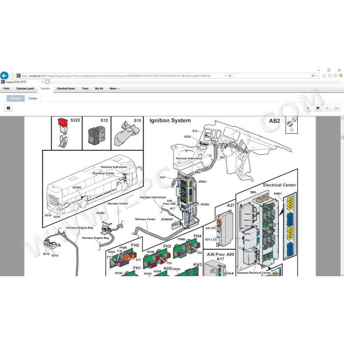 Volvo Impact Buses & Lorries EPC parts catalog + service 2020