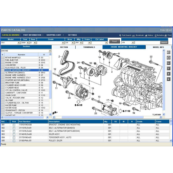 ACURA INPARTS EPC SPARE PARTS CATALOG
