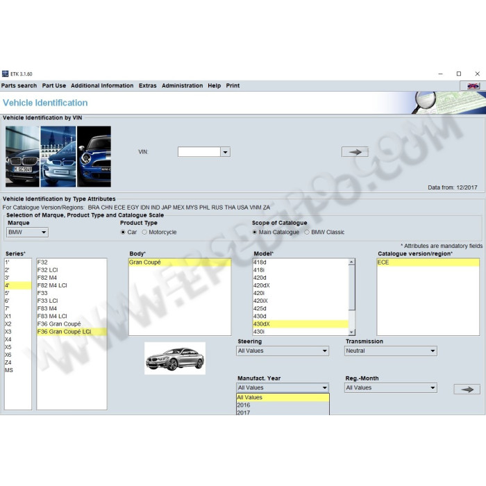 BMW ETK 2020 EPC spare parts catalog + Mini + Rolls-Royce
