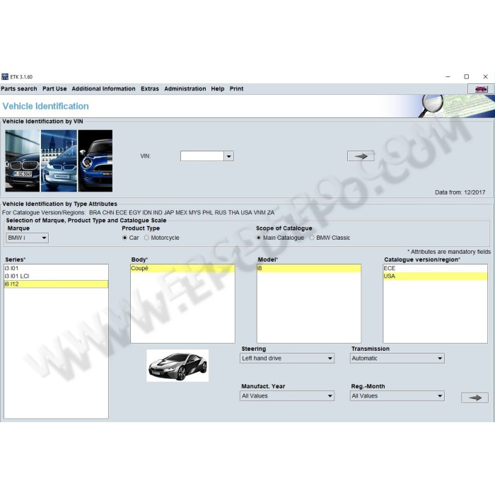 BMW ETK 2020 EPC spare parts catalog + Mini + Rolls-Royce