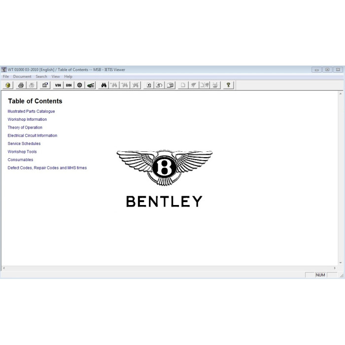 BENTLEY ASSIST EPC PARTS CATALOG & SERVICE 2010