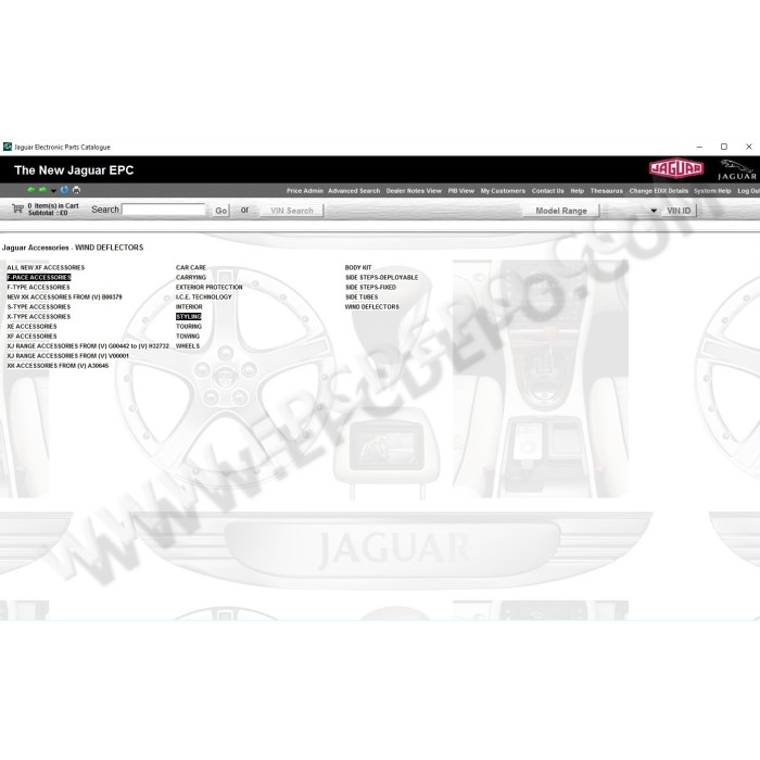 JAGUAR JEPC 2018 EPC PARTS CATALOG
