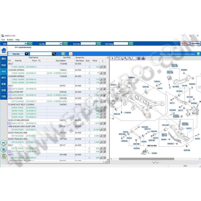 KIA & HYUNDAI KOREA SM EPC 2018 PARTS CATALOG