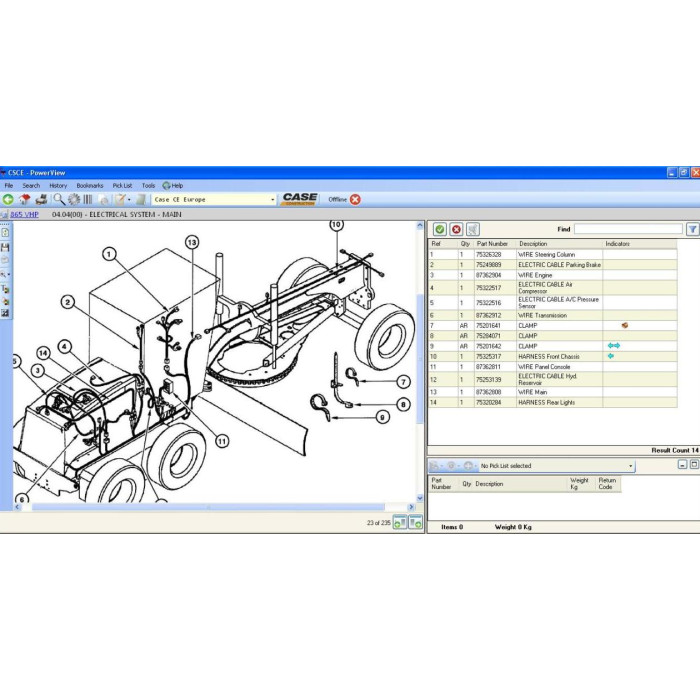 Case Construction CE Europe EPC spare parts catalog 2010